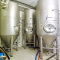 Klosterbräu brewery tanks